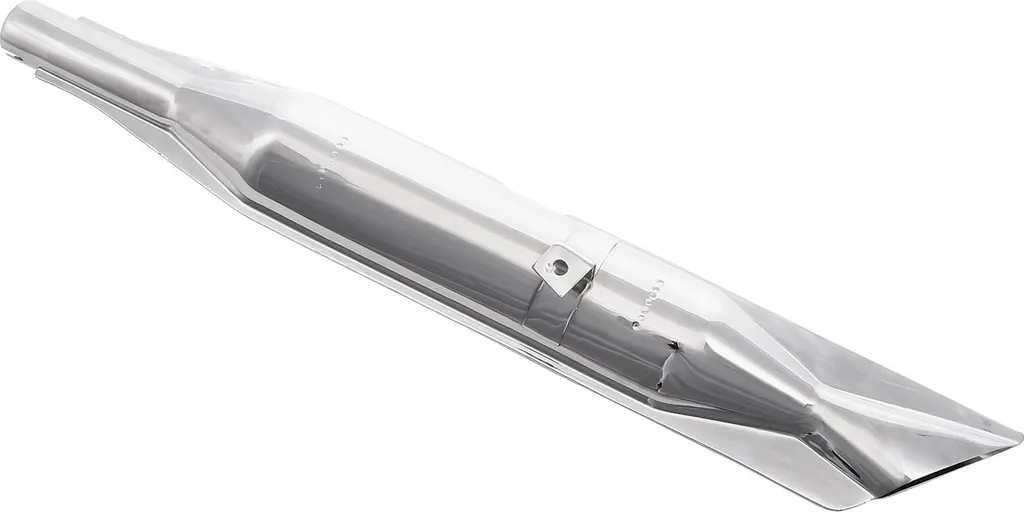 Pot d'Échappement Moto EMW R35 Chromé de Qualité 1 en Queue d'Aronde