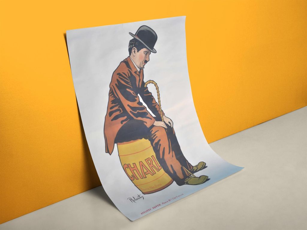 Charlie Chaplin Kinoplakat - Tramp | Größe in cm: 70 x 100