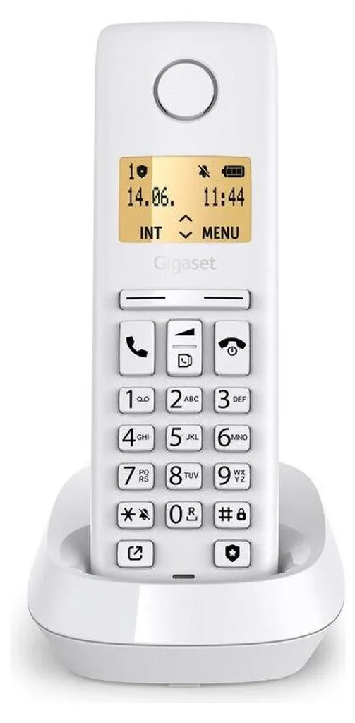 Cordless Gigaset Pure 100 Bianco per Ufficio: Affidabilità DECT