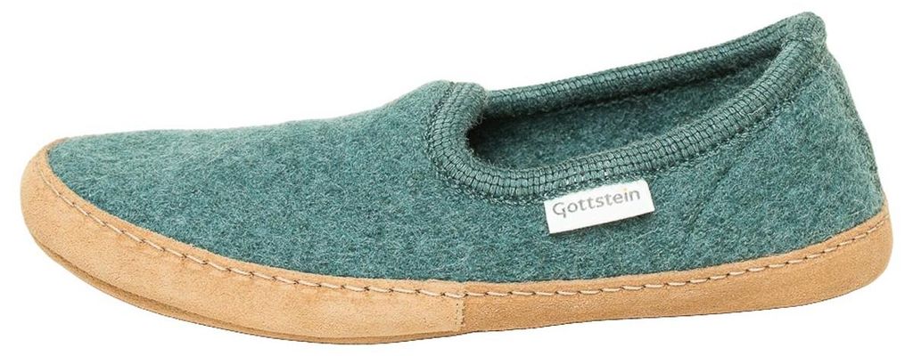 Gottstein Cheyenne Hausschuh Aus Schafwolle, Weiche gepolsterte Innensohle, Aus robustem Walkstoff