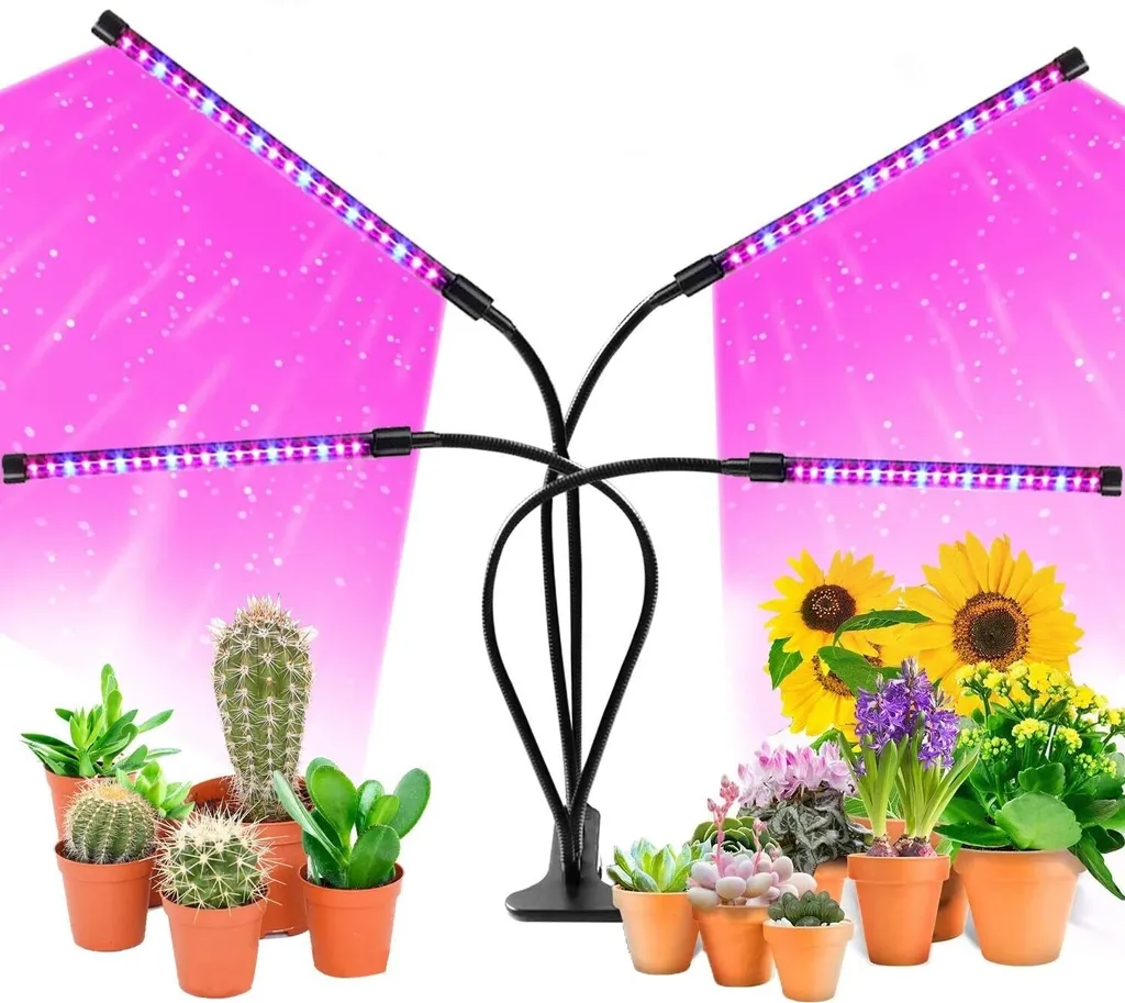 INF Lampe de croissance LED pour plantes avec tiges flexibles - 1 Pack