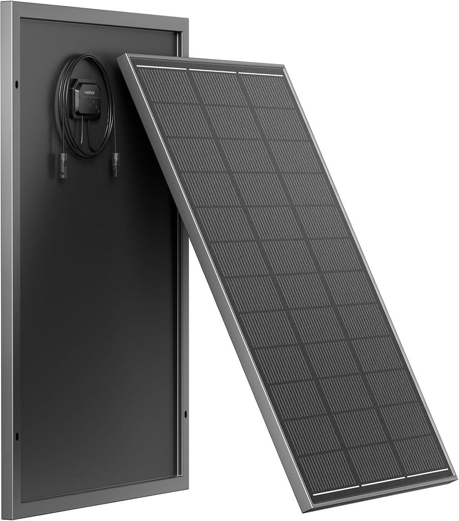 AFERIY 120W Solarpanel Monokristallin, 23% Effizienz, IP68, 18V