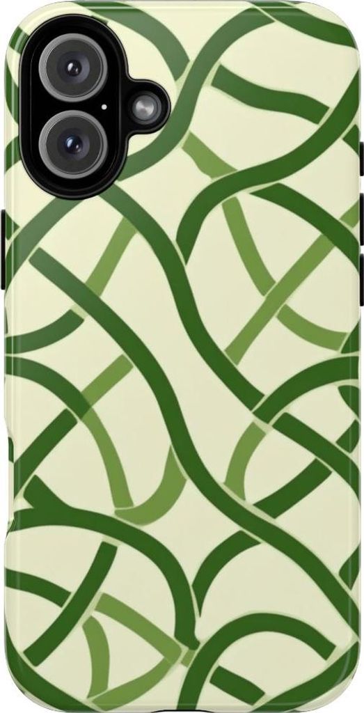 Grünes keltisches Knotenmuster – Hülle Kompatibel mit iPhone 16 Plus