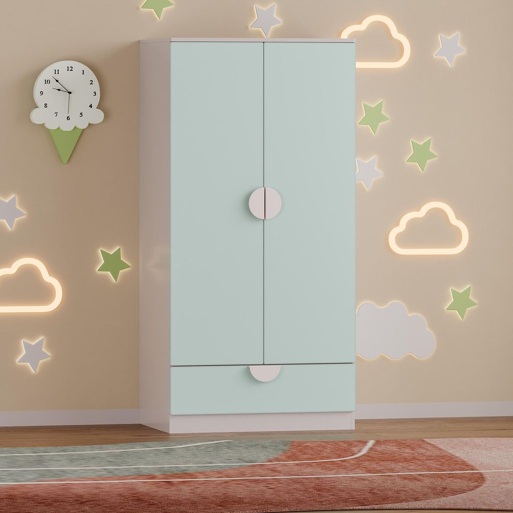 Armoire pour enfants 'Sandnes' avec tiroir 123 x 60 x 40 cm Image du produit 