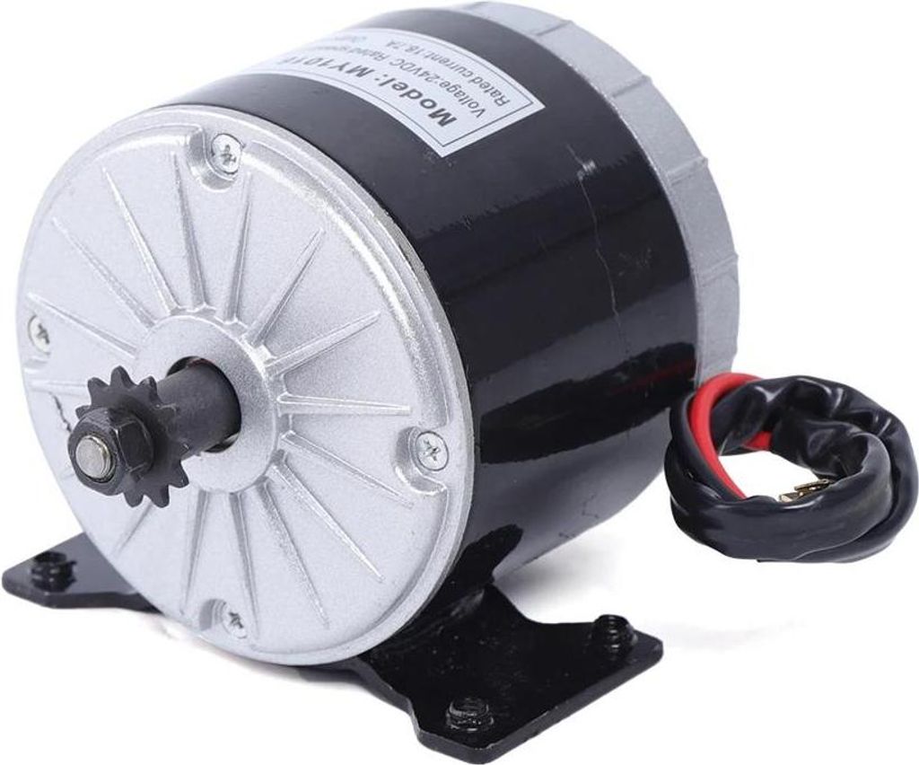 Elektrofahrrad-Motor - MY1016 - DC 24 V - 350 W - 11Z 25H Ritzel - Permanentmagnet - Schwarz