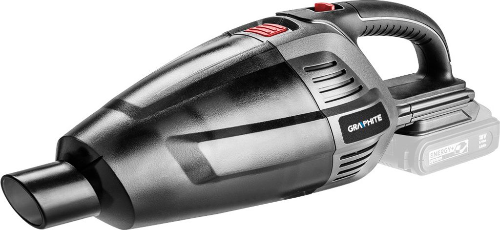 GRAPHITE 2-in-1-Akku-Staubsauger - Hand- und Standstaubsauger Energy+ 18V, Staubbehälterinhalt 0,5L, Zubehör: HEPA-Staubfilter, Standrohr, Bodend...