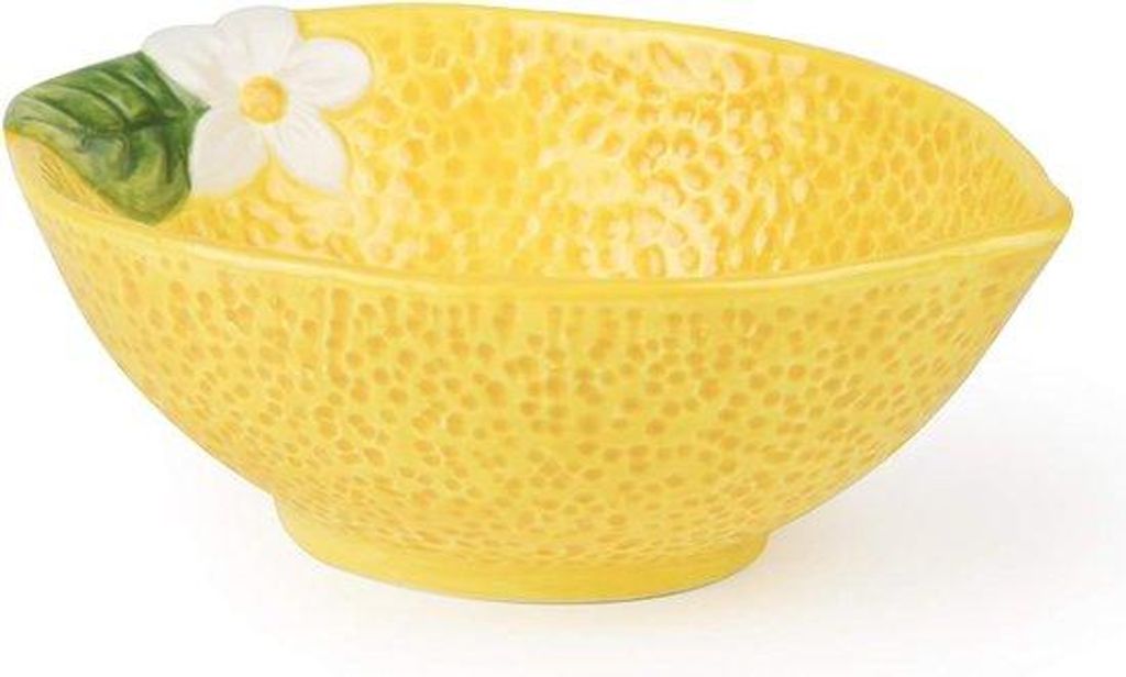Handbemalte Keramik Schale im Amalfi-Dekor, Ø 13,5 cm, Höhe 6,5 cm, 250 ml