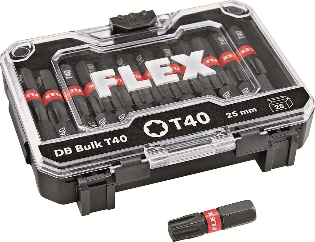 Flex Bitbox Bitset 25tlg. Torx 40 - T40 Schlagfest 25mm