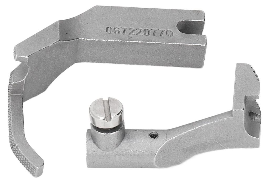 2-teiliges Nähmaschinen-Nähfuß-Set 067?22?077?0 067?22?069?3 aus Edelstahl für Dürkopp Adler 267 269