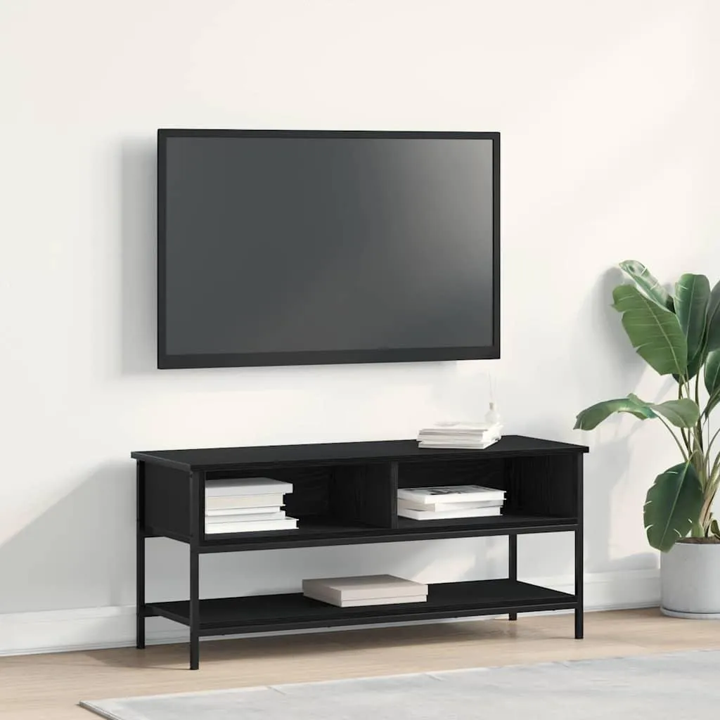 OFFERTA Mobile TV Maison Exclusive Nero Rovere 100x35x45 cm