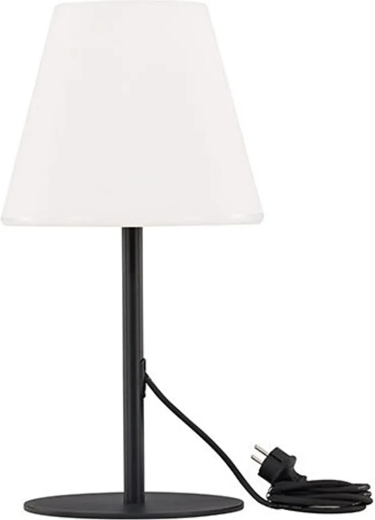 Morislampe de table extérieure noire : éclairage nomade sans fil chic