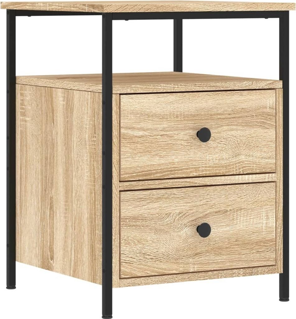 vidaXL Nachttisch Sonoma-Eiche 44x45x60 cm Holzwerkstoff Produktbild 8