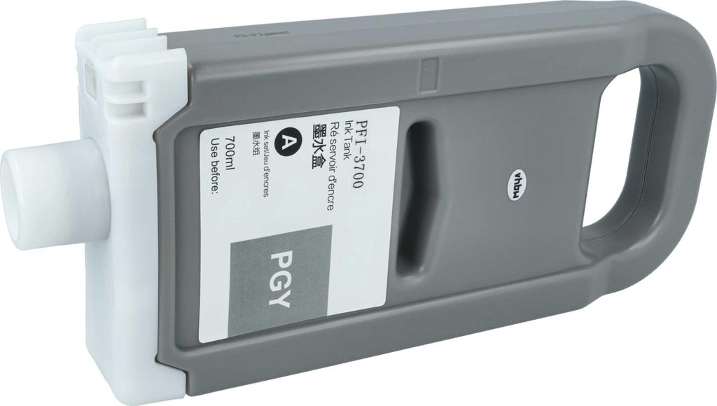 vhbw Tintenpatrone Photo Grau kompatibel mit Canon Imageprograf iPF PRO-4600, iPF PRO-2600, GP2600S, GP-6600S, GP-4600S Drucker (kompatibel, 700ml)