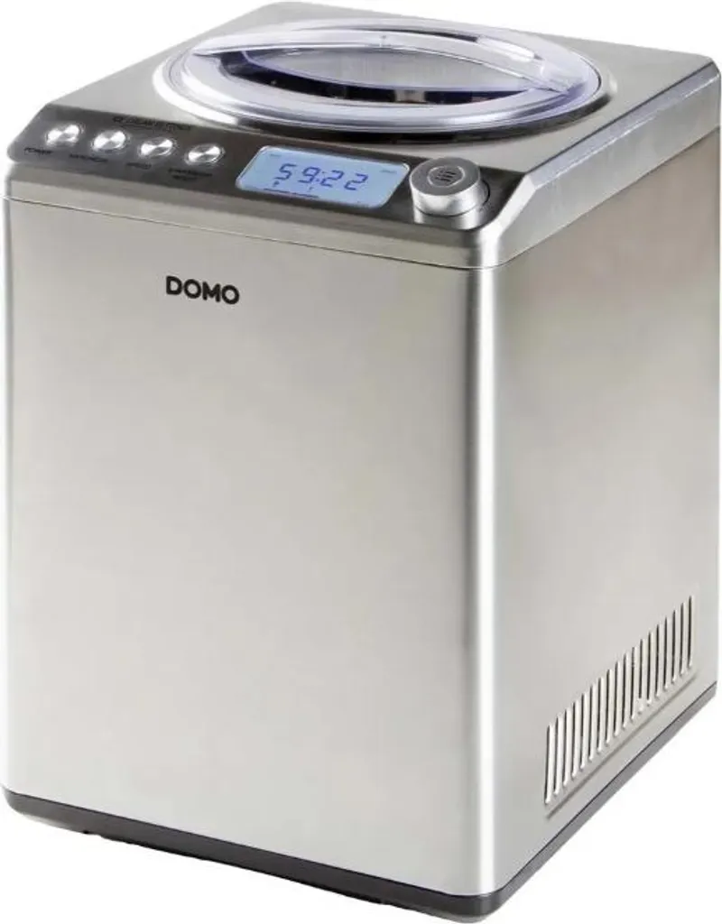 Turbine à glace Domo DO9232I 2.5L 250W en inox pour sorbets maison
