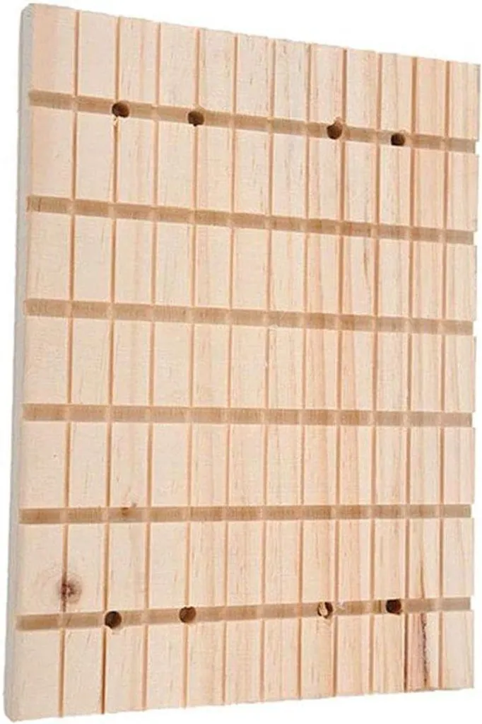 Planche à gratter robuste en bois massif pour chinchillas et lapins