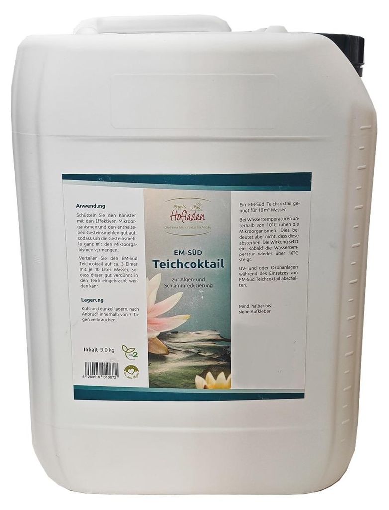 EM-Süd Teichcoktail 10L mit EM zur Algen- und Produktbild 