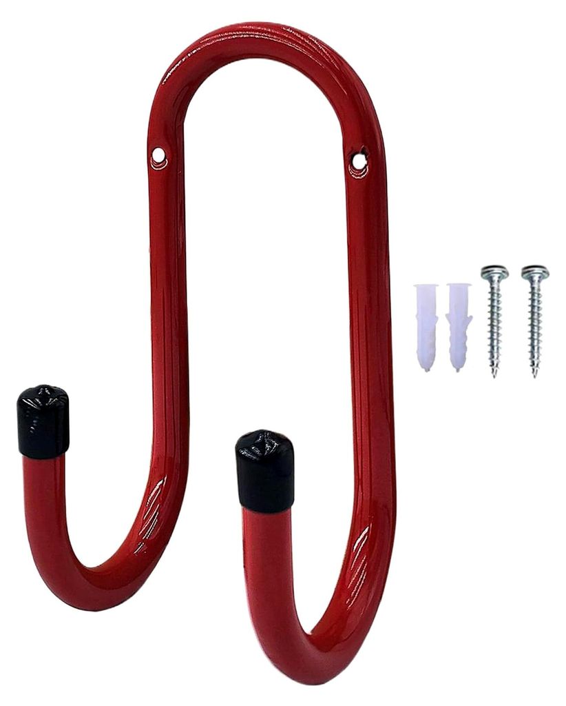 Robuste Garagenhaken | Gartenschlauchhalter | U-förmige Aufhänger für Hauswirtschaftsräume, Werkstätten, Lagerhäuser, Heimfitnessräume, Werk...