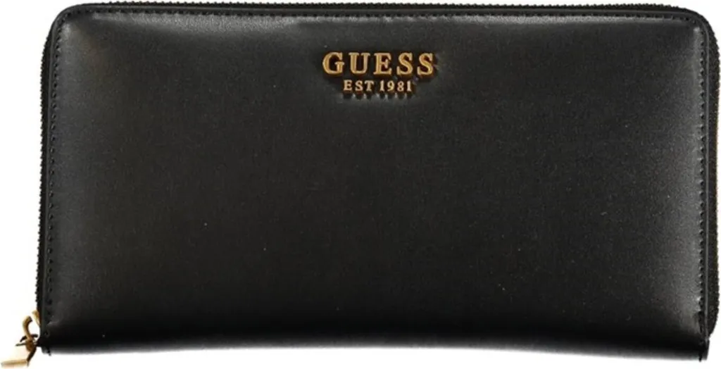 Guess Portefeuille Noir Uni VB850063NEBLACK - Similicuir Matière