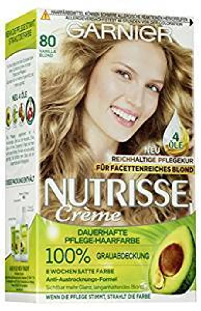 Garnice Nutrisse 80 Vanilla Blond Pack da 3: Biondo Luminoso e Sano