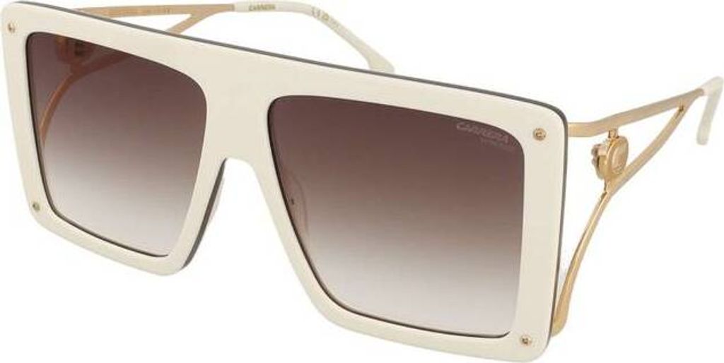 Carrera CA UNICA/SE IVORY/GOLD MIRRORED ON BROWN SHADED 60/14/130 Damenbrillen Sonnenbrillen