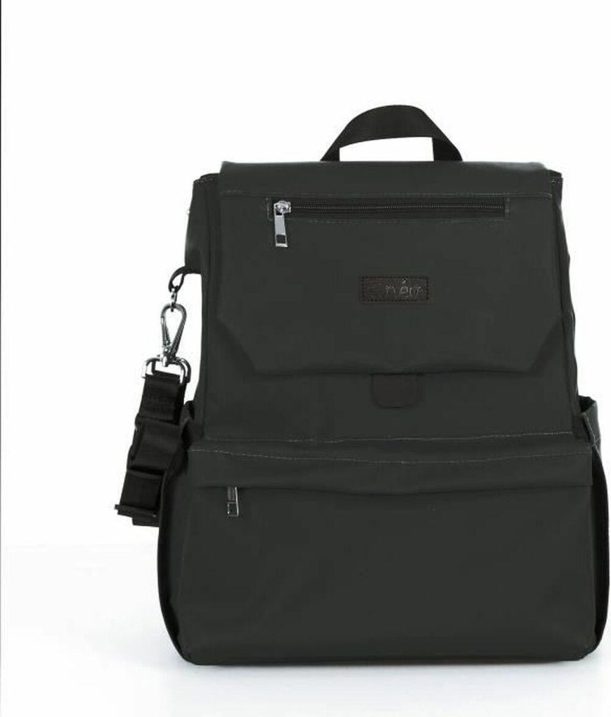 TINEO CASUAL Wickeltasche - Rucksackform - Großes Stauraumvolumen - Schwarz