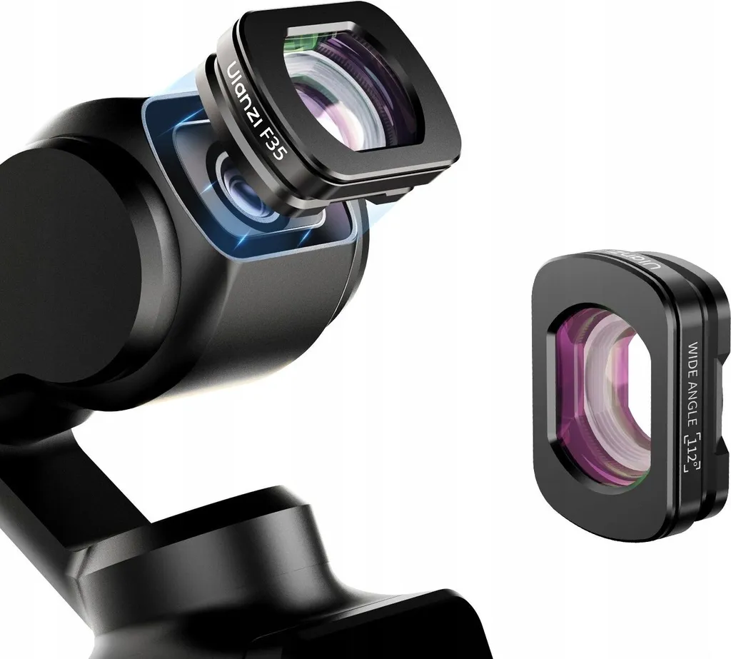 Filtro Grandangolare Ulanzi F35 per DJI Osmo Pocket 3 | 112° FOV Magnetico