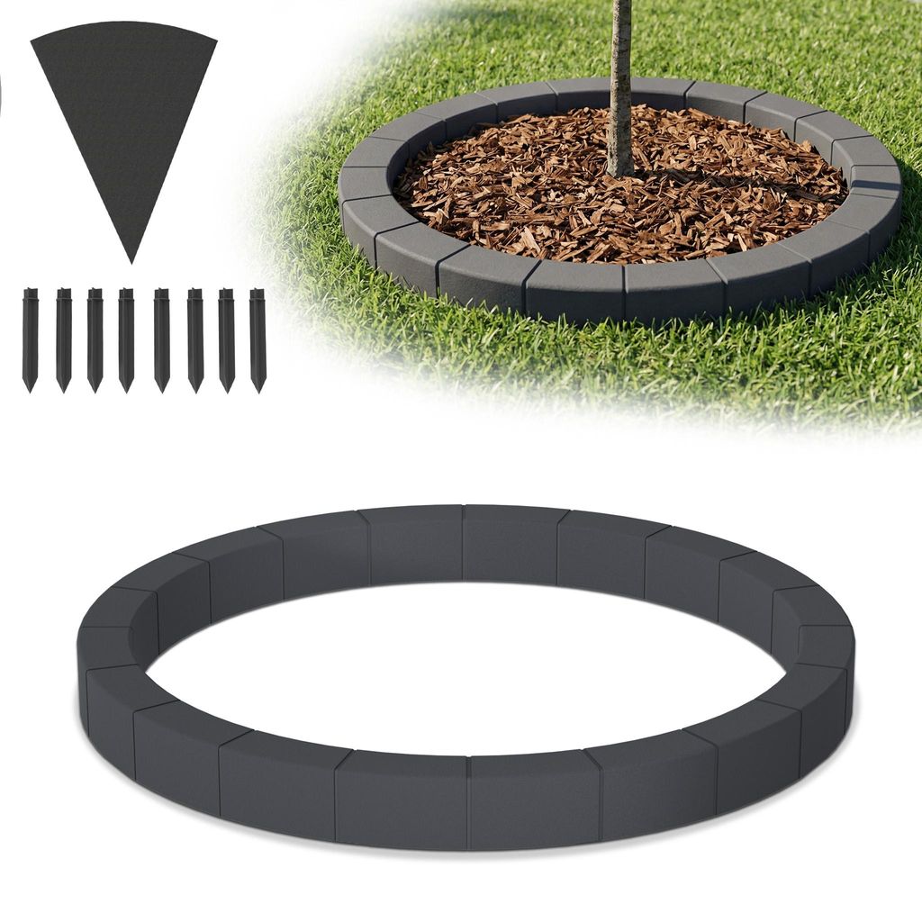 YZNAHRE Baumeinfassung Baumring Kunststoff Ø 80 cm mit Produktbild 