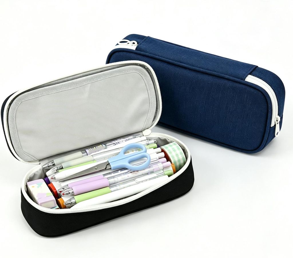 Federmäppchen Federtaschen Mäppchen Etui Stifte, Blau Große Produktbild 