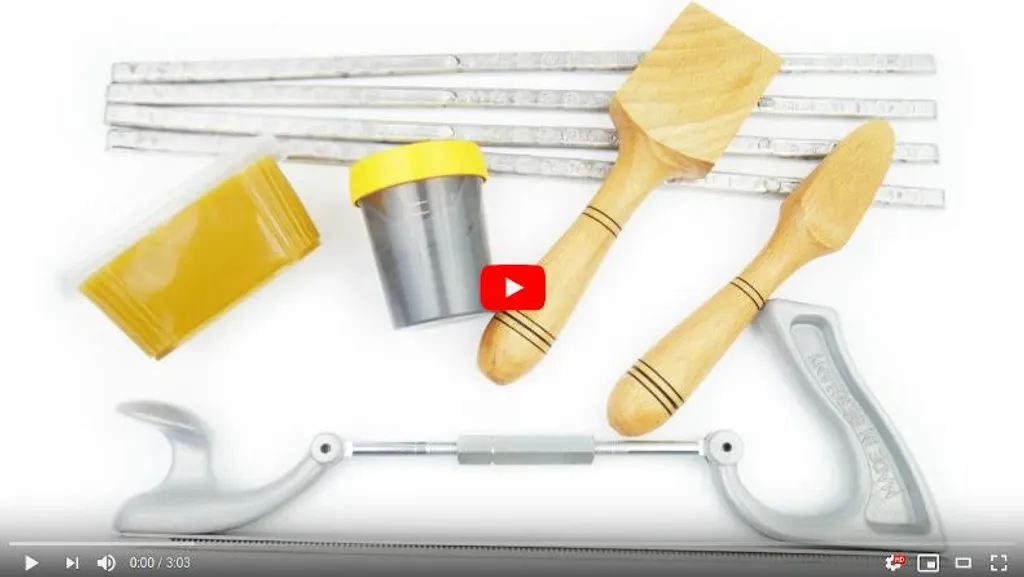 Kit étamage complet étain 25% avec rabot et spatule bois de hêtre - 2
