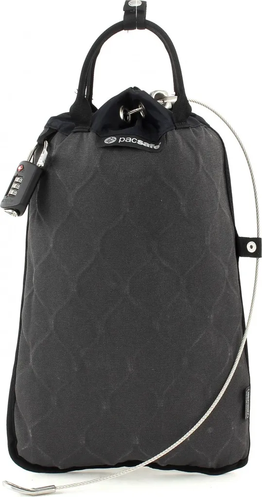 Coffre nomade Travelsafe 5L GII Pacsafe pour l'hôtel et la plage en gris