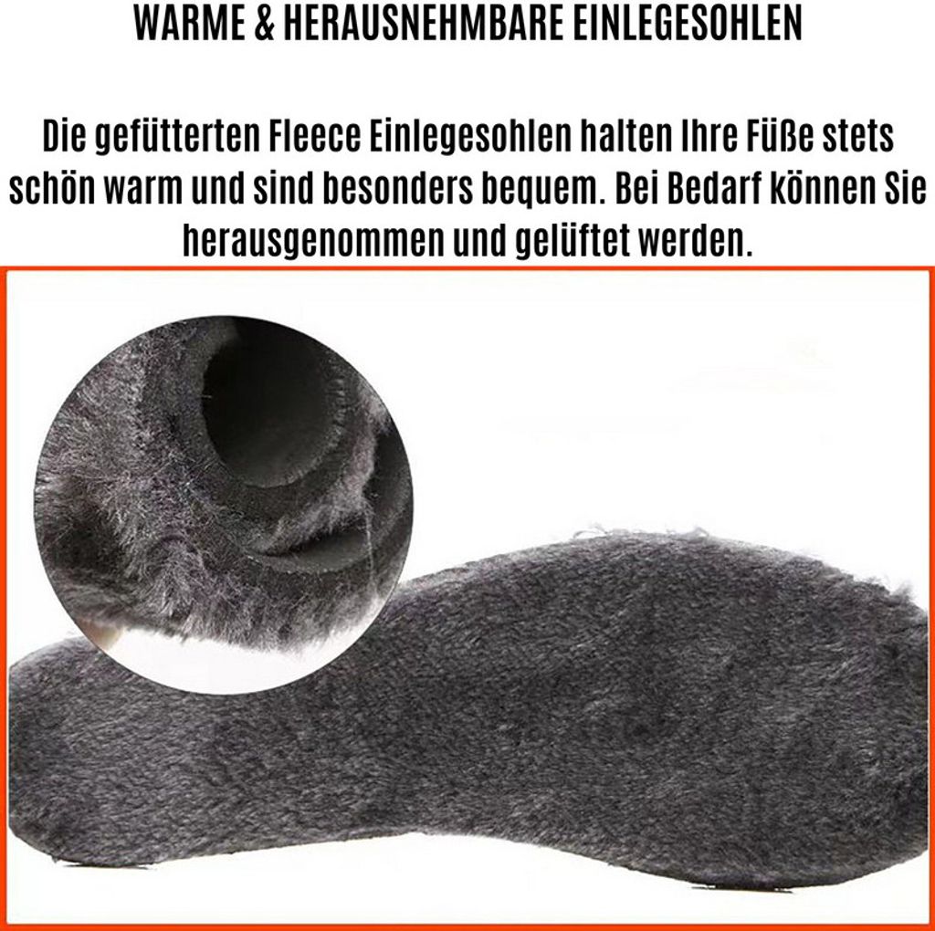 Barfußschuhe Damen & Herren warme Winter-Stiefel gefüttert Produktbild 6
