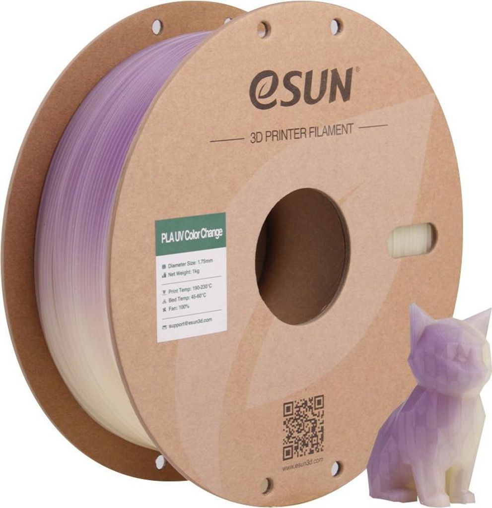 ESUN PLA-UV Farbwechsel, 1kg UV Wechsel Violett