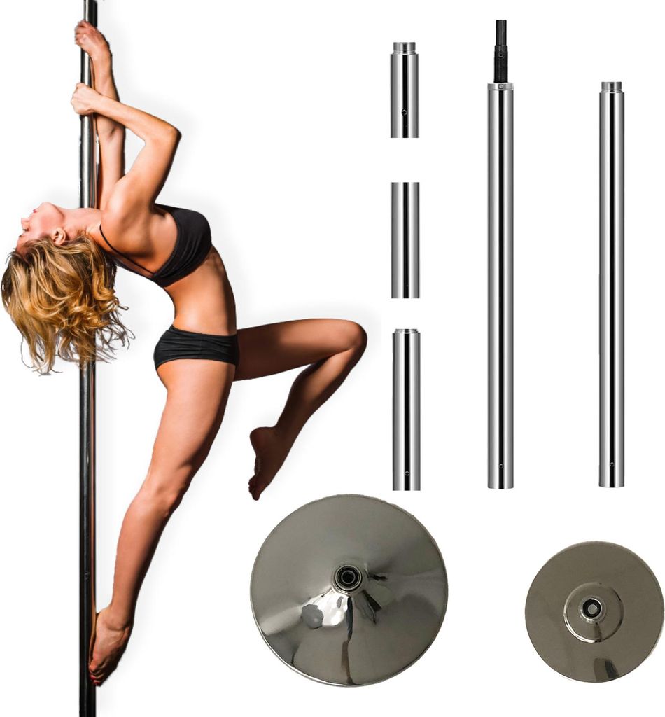 Pole Dance Tanzstange Profi 223 - 274 cm Ø 45 mm Tabledance Static & ohne Bohren