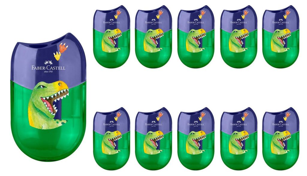 Faber-Castell - Crayon double mine Dino, boîte de 10 Image du produit 