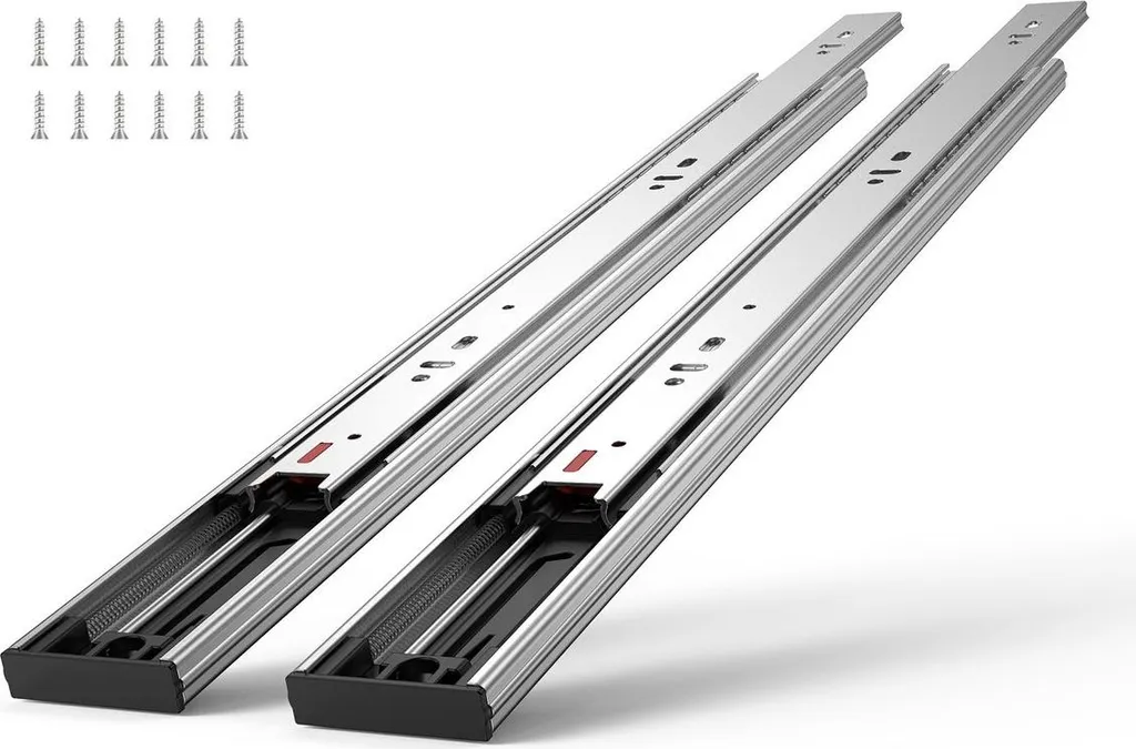 Guide Telescopiche 355mm per Cassetti - 6 Set Chiusura Soft 45kg