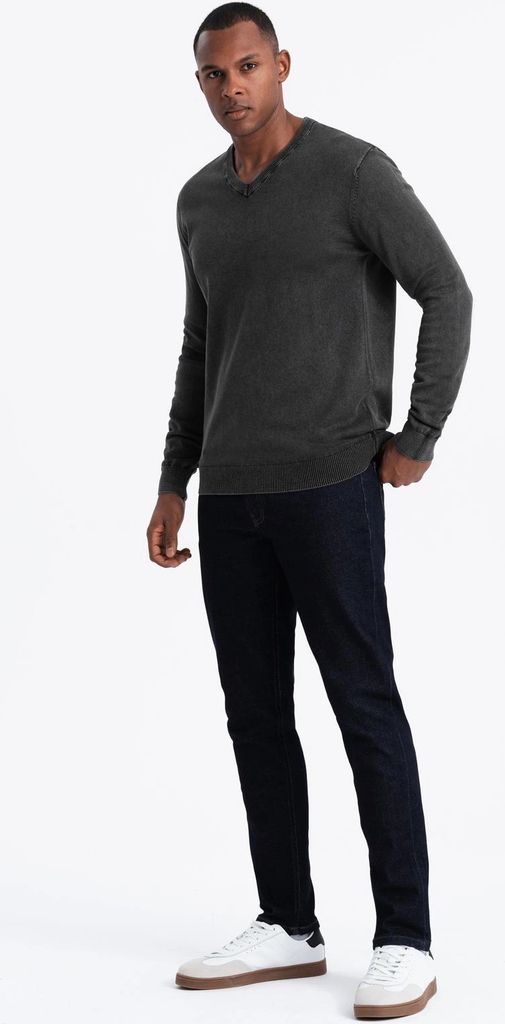 Ombre Clothing Herrensweatshirt ohne Verschluss Janneh schwarz XL
