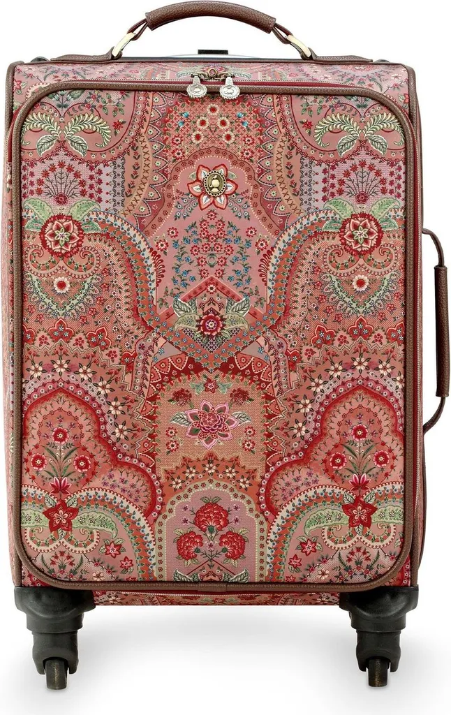 Trolley Pip Studio Tosca Jabali Rouge 57cm - Valise Stylée à 4 Roues
