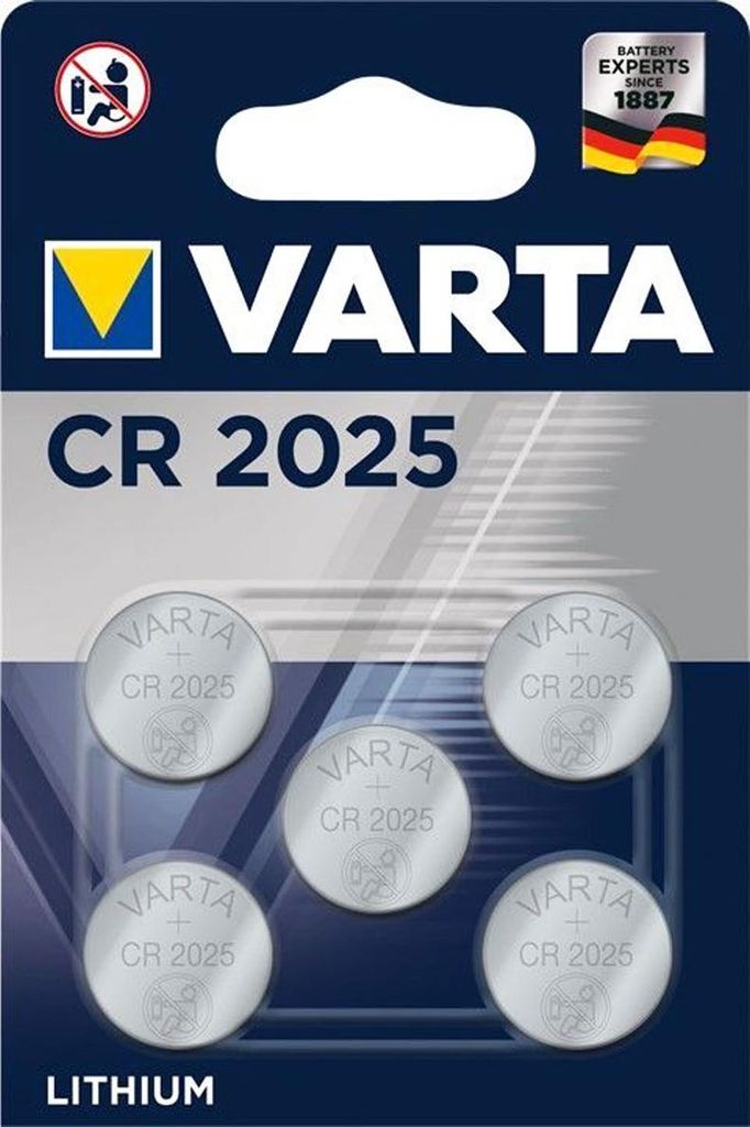 Varta Professional Electronics CR2025 5er Blister Produktbild 