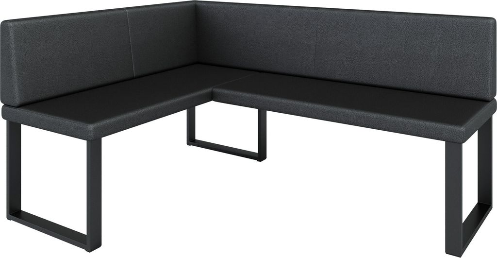 Eckbank AKIKO METAL Corner Bench 128x168 links - Eckbankgruppe f r Ihrem Esszimmer, K che modern, Sitzecke, Essecke. Perfekt f r K che, B ro und Re...