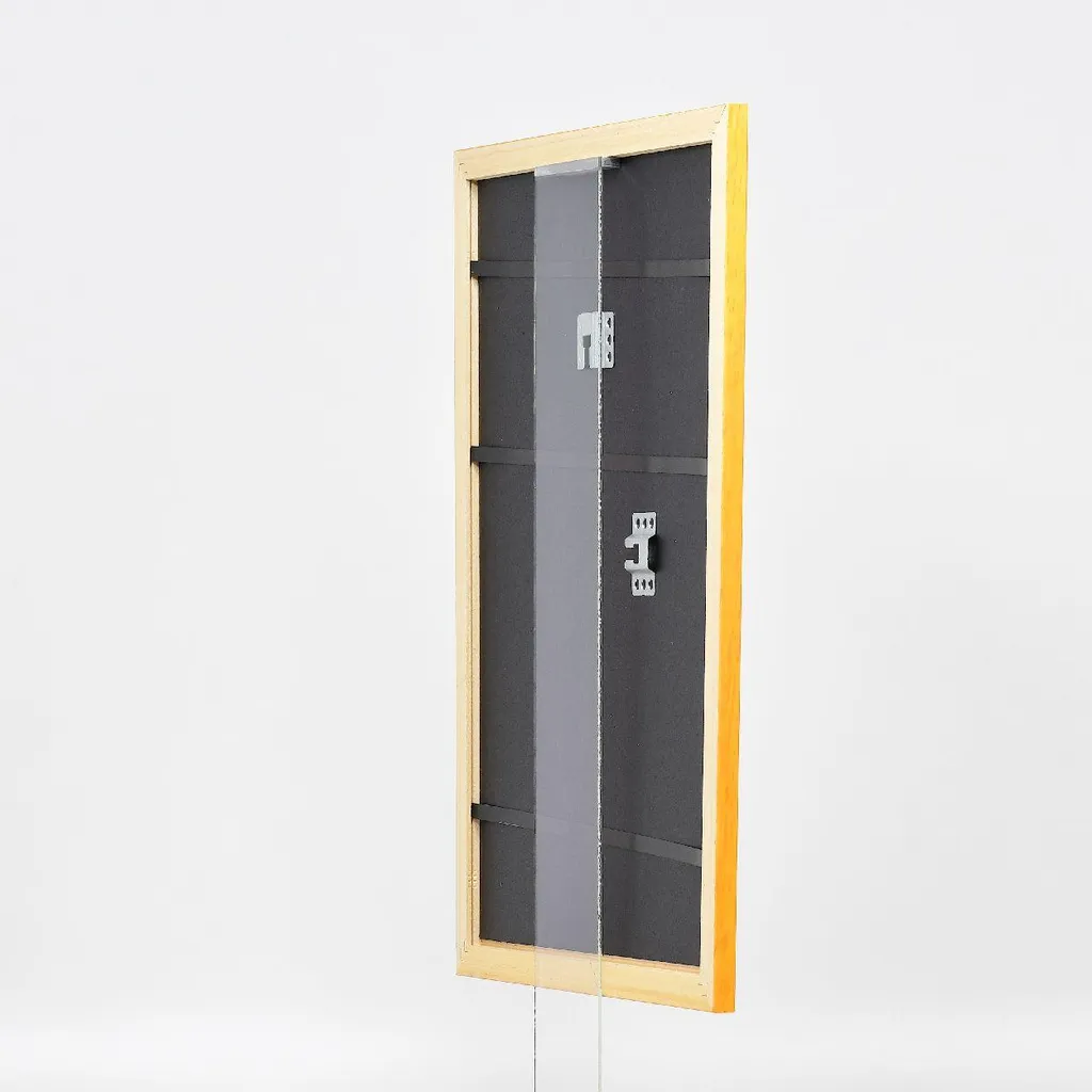 Cornice Legno Miele 24x30 cm | Profilo 43 & Vetro Soffiato - 10