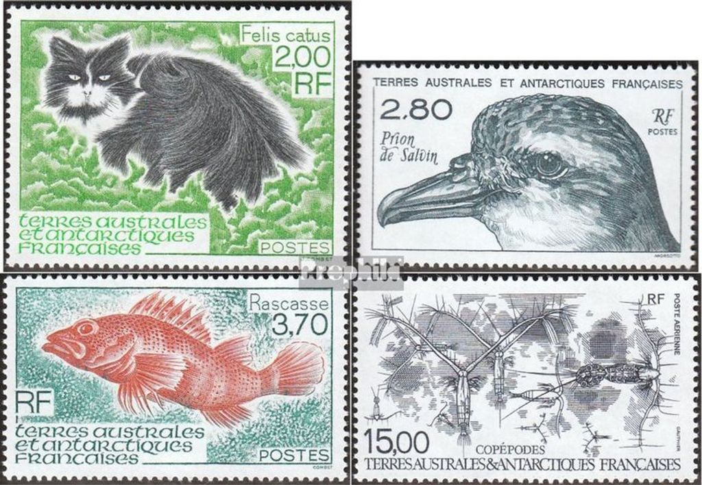 Briefmarken Französ. Gebiete Antarktis 1994 Mi 316-319 Produktbild 