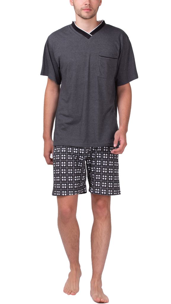 Moonline - Herren Shorty Schlafanzug kurz Pyjama mit Produktbild 