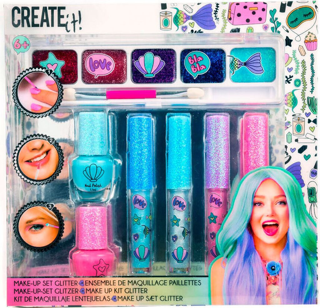 Create it! Beauty Make-up-Set Glitter, 7-teilig