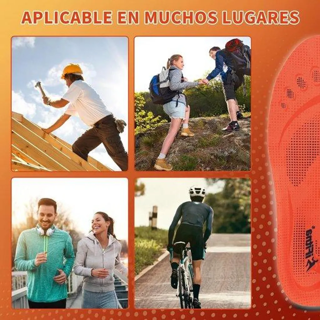 Semelles orthopédiques contre douleur talon et fasciite plantaire homme