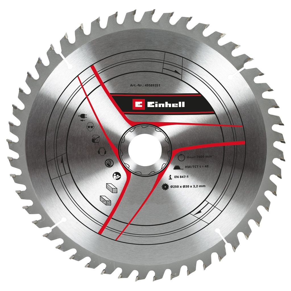 Accessori per seghe Einhell Lama HM Ø 250x30x3,2 Z48 Immagine del prodotto 