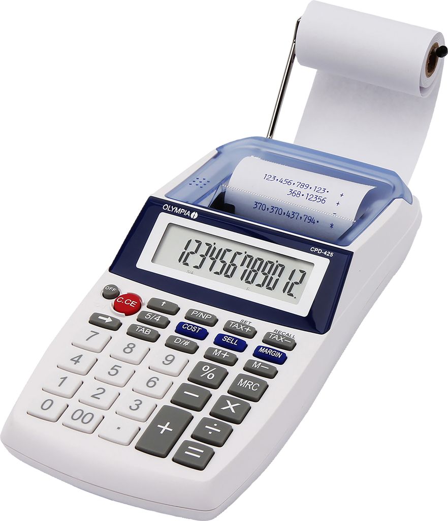 Olympia Tischrechner CPD 425 mit Drucker Produktbild 
