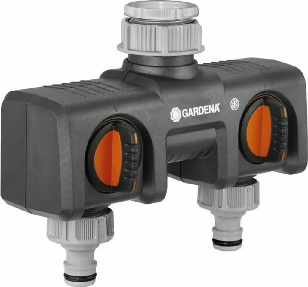 Répartiteur double pour robinet 3/4" Gardena 8193-20 en plastique