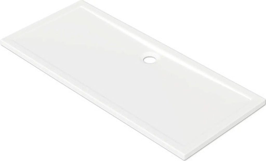 Jungborn Duschwanne CINQUE 75 x 170 x 2.5 cm weiß glänzend