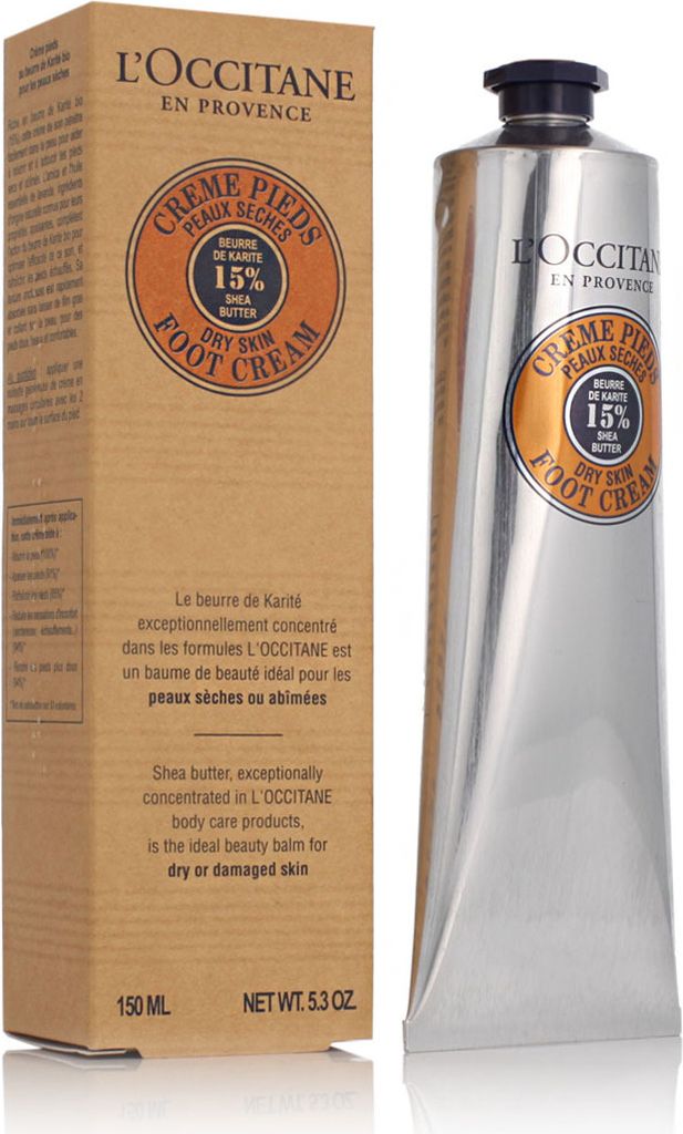 L'Occitane Shea Butter Voetcrème, Voetcrème, Hydraterend, Productafbeelding 
