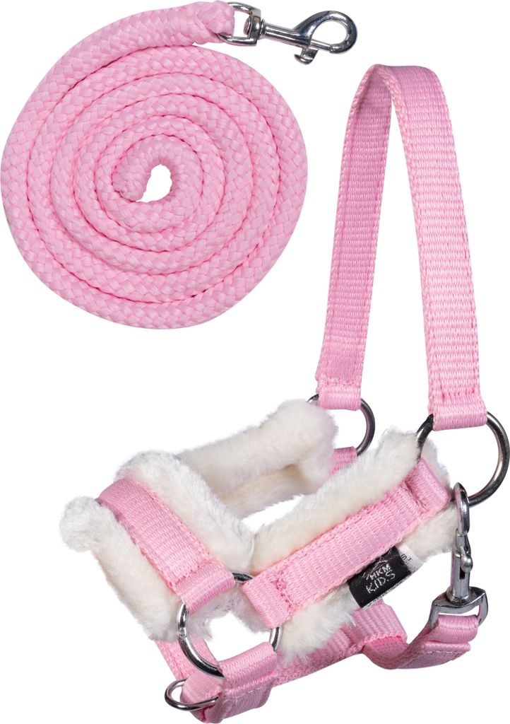 HKM Kids Halfterset Hobby Horsing Spielzeughalfter Rosa